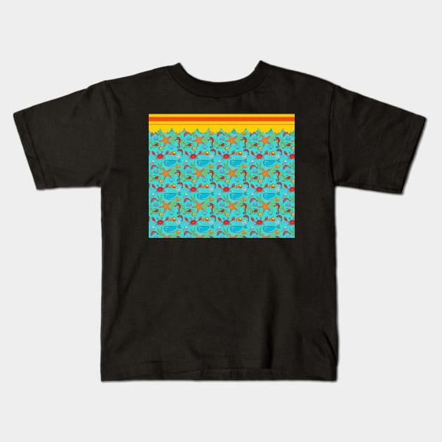 Under The Sea Kids T-Shirt by SpiceTree